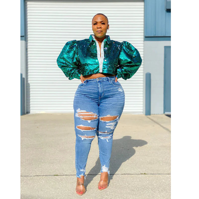 Large Denim Jeans for Women