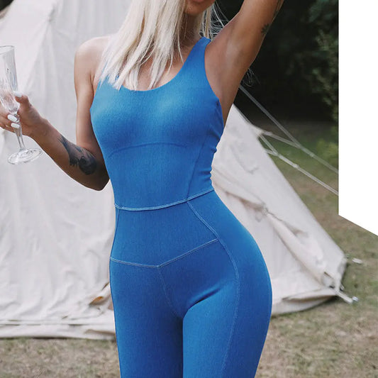 New Sexy Peach Butt Yoga Bodysuit for Fitness