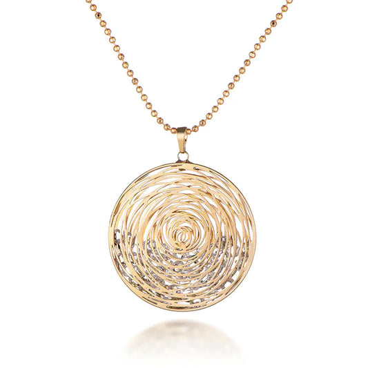 New European and American Sweater Chain with Flower Pendant